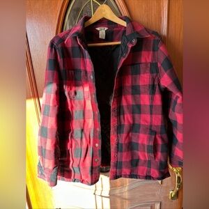 Duluth Trading Co Red and Black Buffalo Plaid Jacket